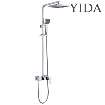 With Slide Bar High Pressure Filter Rain Shower Head Shower System Set